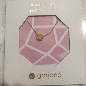 Gorjana Rose Quartz Necklace